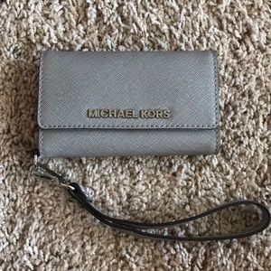 Brand new grey Michael Kors iPhone 5 case/wallet